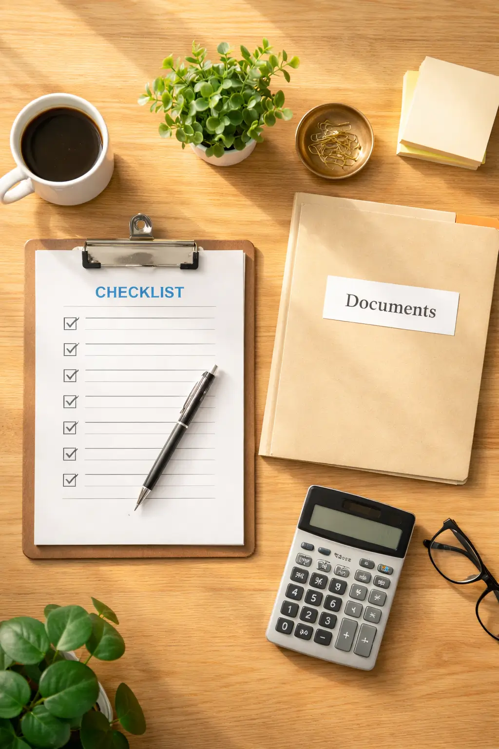 Organizing documents for application