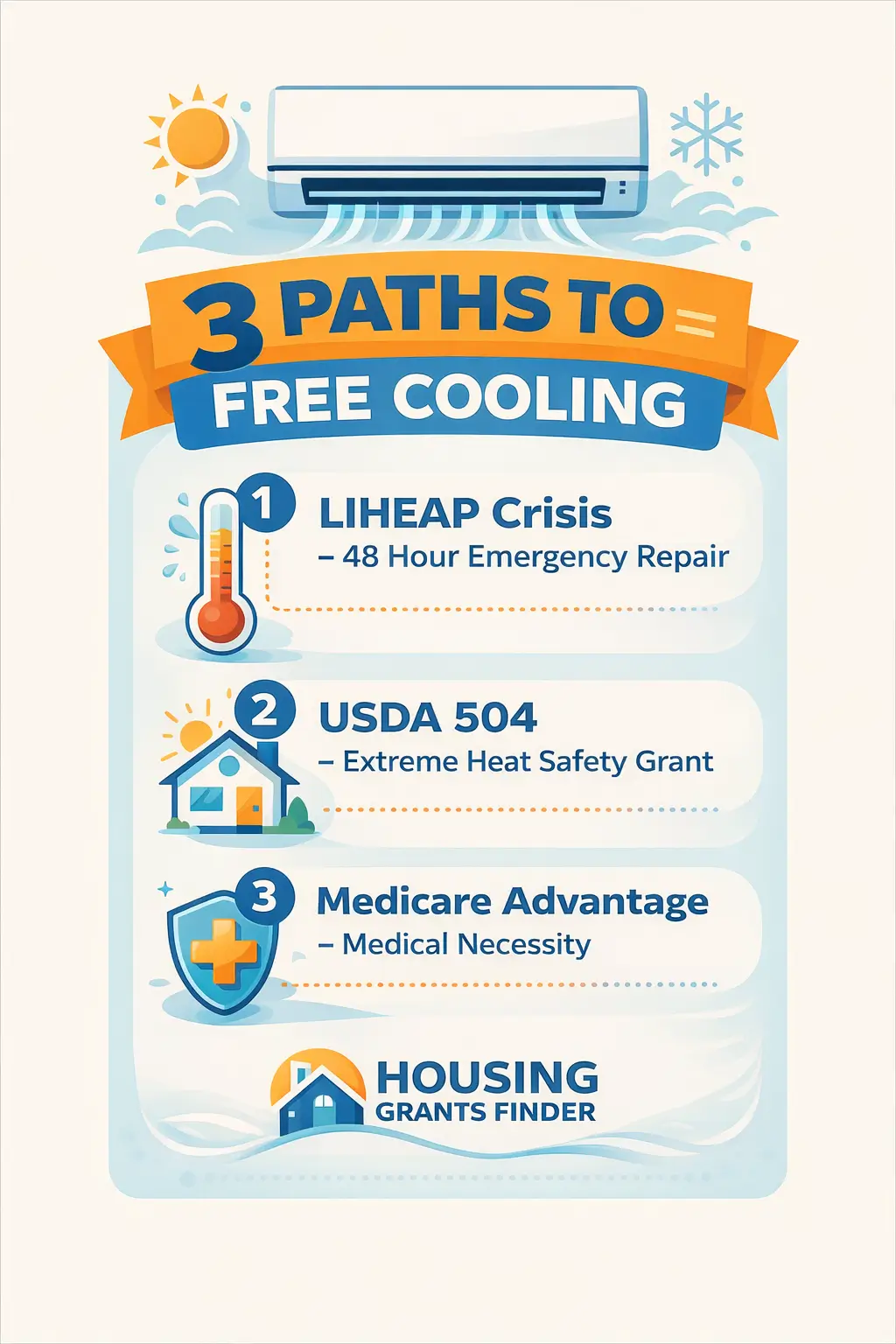 free ac heater grants infographics